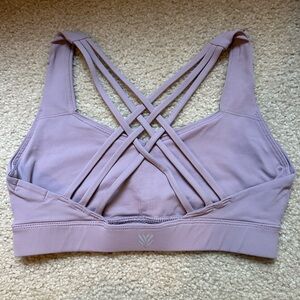 Forever 21 Purple Criss Cross Sports Bra Sz S